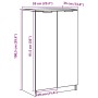 Mueble zapatero madera contrachapada roble Sonoma 59x35x100,5 cm