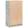 Mueble zapatero madera contrachapada gris hormigón 59x35x100,5