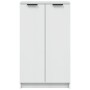 Mueble zapatero madera contrachapada blanco brillo 59x35x100,5