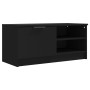 Mueble para TV 2 pzas madera contrachapada negro 80x35x36,5 cm en Muebles TV | Comprar online en Foro24