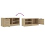 Mueble de TV madera contrachapada roble Sonoma 80x35x36,5 cm en Muebles TV | Comprar online en Foro24