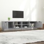 Mueble de TV 2 pzas madera contrachapada hormigón 80x35x36,5 cm en Muebles TV | Comprar online en Foro24
