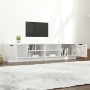 Mueble TV 2 pzs madera contrachapada blanco brillo 80x35x36,5cm en Muebles TV | Comprar online en Foro24