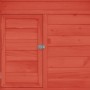 Solid red and white fir wood chicken coop 152x96x110 cm by vidaXL, Cages and habitats for small animals - Ref: Foro24-171462,...