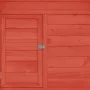 Solid red and white fir wood chicken coop 152x96x110 cm by vidaXL, Cages and habitats for small animals - Ref: Foro24-171462,...