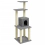 Katzenkratzbaum mit hellgrauen Sisalstämmen 105 cm von vidaXL, Katzenmöbel - Ref: Foro24-171467, Preis: 53,11 €, Rabatt: %