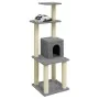 Rascador para gatos con postes de sisal gris claro 105 cm de vidaXL, Mobiliario para gatos - Ref: Foro24-171467, Precio: 52,0...