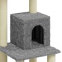 Katzenkratzbaum mit hellgrauen Sisalstämmen 105 cm von vidaXL, Katzenmöbel - Ref: Foro24-171467, Preis: 53,11 €, Rabatt: %