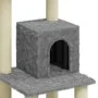 Rascador para gatos con postes de sisal gris claro 105 cm de vidaXL, Mobiliario para gatos - Ref: Foro24-171467, Precio: 52,0...