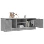 Mueble de TV madera contrachapada gris hormigón 102x35x36,5 cm en Muebles TV | Comprar online en Foro24