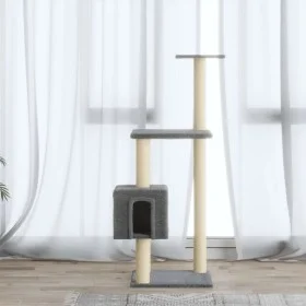 Cat scratcher with light gray sisal posts 104 cm by vidaXL, Cat furniture - Ref: Foro24-171470, Price: 44,01 €, Discount: %