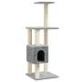 Katzenkratzbaum mit hellgrauen Sisalpfosten 104 cm von vidaXL, Katzenmöbel - Ref: Foro24-171470, Preis: 44,01 €, Rabatt: %