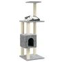 Katzenkratzbaum mit hellgrauen Sisalpfosten 104 cm von vidaXL, Katzenmöbel - Ref: Foro24-171470, Preis: 44,01 €, Rabatt: %