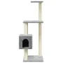 Katzenkratzbaum mit hellgrauen Sisalpfosten 104 cm von vidaXL, Katzenmöbel - Ref: Foro24-171470, Preis: 44,01 €, Rabatt: %