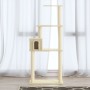 Katzenkratzbaum mit cremefarbenen Sisalstämmen, 147 cm von vidaXL, Katzenmöbel - Ref: Foro24-171476, Preis: 51,65 €, Rabatt: %