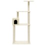 Katzenkratzbaum mit cremefarbenen Sisalstämmen, 147 cm von vidaXL, Katzenmöbel - Ref: Foro24-171476, Preis: 51,65 €, Rabatt: %