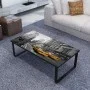 Coffee table with rectangular glass top by vidaXL, Coffee table - Ref: Foro24-240967, Price: 67,59 €, Discount: %