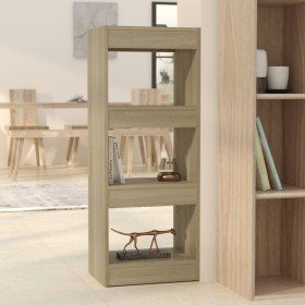 Estantería/divisor madera ingeniería roble Sonoma 40x30x103 cm