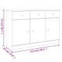 ALTA Sideboard aus massivem Kiefernholz 112x35x73 cm von vidaXL, Sideboards - Ref: Foro24-353937, Preis: 162,68 €, Rabatt: %