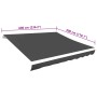 Toldo de lona blanco gris antracita 600x300 cm