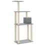 Cat scratching post with light gray sisal posts 147 cm by vidaXL, Cat furniture - Ref: Foro24-171477, Price: 38,50 €, Discoun...