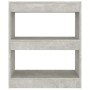 Estantería/divisor de espacios gris hormigón 60x30x72 cm