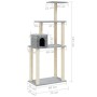 Cat scratching post with light gray sisal posts 147 cm by vidaXL, Cat furniture - Ref: Foro24-171477, Price: 38,50 €, Discoun...