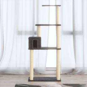 Cat scratching post with dark gray sisal posts 147 cm by vidaXL, Cat furniture - Ref: Foro24-171478, Price: 53,02 €, Discount: %