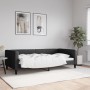 Sofá cama tela negro 100x200 cm de vidaXL, Camas y somieres - Ref: Foro24-353990, Precio: 193,41 €, Descuento: %