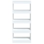 Estantería/divisor madera contrachapada blanco 60x30x135 cm