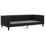 Sofá cama tela negro 100x200 cm de vidaXL, Camas y somieres - Ref: Foro24-353990, Precio: 193,41 €, Descuento: %