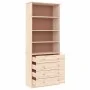 ALTA bookcase with drawers solid pine wood 77x35x186.5 cm by vidaXL, Bookcases and shelves - Ref: Foro24-353953, Price: 206,9...