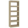 Estantería/divisor madera ingeniería roble Sonoma 60x30x166 cm