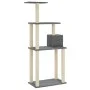 Cat scratching post with dark gray sisal posts 147 cm by vidaXL, Cat furniture - Ref: Foro24-171478, Price: 52,65 €, Discount: %