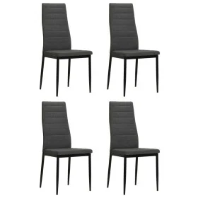 Esszimmerstühle 4 Einheiten dunkelgrauer Stoff von vidaXL, Essstühle - Ref: Foro24-246180, Preis: 152,17 €, Rabatt: %