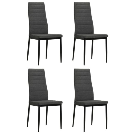 Esszimmerstühle 4 Einheiten dunkelgrauer Stoff von vidaXL, Essstühle - Ref: Foro24-246180, Preis: 145,85 €, Rabatt: %