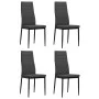 Sillas de comedor 4 unidades tela gris oscuro de vidaXL, Sillas de comedor - Ref: Foro24-246180, Precio: 152,06 €, Descuento: %