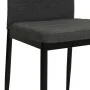Sillas de comedor 4 unidades tela gris oscuro de vidaXL, Sillas de comedor - Ref: Foro24-246180, Precio: 152,06 €, Descuento: %