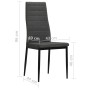 Esszimmerstühle 4 Einheiten dunkelgrauer Stoff von vidaXL, Essstühle - Ref: Foro24-246180, Preis: 145,85 €, Rabatt: %