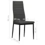 Sillas de comedor 4 unidades tela gris oscuro de vidaXL, Sillas de comedor - Ref: Foro24-246180, Precio: 152,06 €, Descuento: %