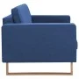 3-Sitzer-Sofa aus blauem Stoff von vidaXL, Sofas - Ref: Foro24-281386, Preis: 463,53 €, Rabatt: %