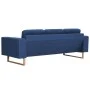 3-Sitzer-Sofa aus blauem Stoff von vidaXL, Sofas - Ref: Foro24-281386, Preis: 463,53 €, Rabatt: %