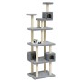 Cat scratching post with light gray sisal posts 188 cm by vidaXL, Cat furniture - Ref: Foro24-171489, Price: 91,37 €, Discoun...