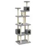 Cat scratching post with light gray sisal posts 188 cm by vidaXL, Cat furniture - Ref: Foro24-171489, Price: 81,15 €, Discoun...