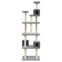 Cat scratching post with light gray sisal posts 188 cm by vidaXL, Cat furniture - Ref: Foro24-171489, Price: 91,37 €, Discoun...
