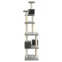 Cat scratching post with light gray sisal posts 188 cm by vidaXL, Cat furniture - Ref: Foro24-171489, Price: 81,15 €, Discoun...