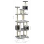 Cat scratching post with light gray sisal posts 188 cm by vidaXL, Cat furniture - Ref: Foro24-171489, Price: 81,15 €, Discoun...