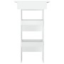 Mesa de bar de pared madera contrachapada blanco 102x45x103,5cm