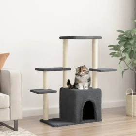 Cat scratching post with dark gray sisal posts 97.5 cm by vidaXL, Cat furniture - Ref: Foro24-172051, Price: 40,85 €, Discoun...