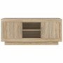 Mueble de TV madera contrachapada roble Sonoma 102x35x45 cm